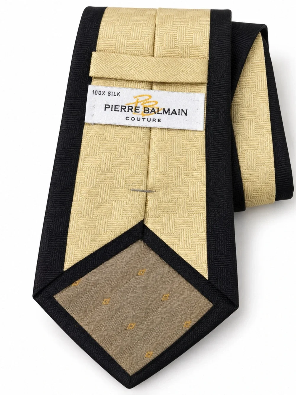 Pierre Balmain Couture 100% Silk Geometric Tie
